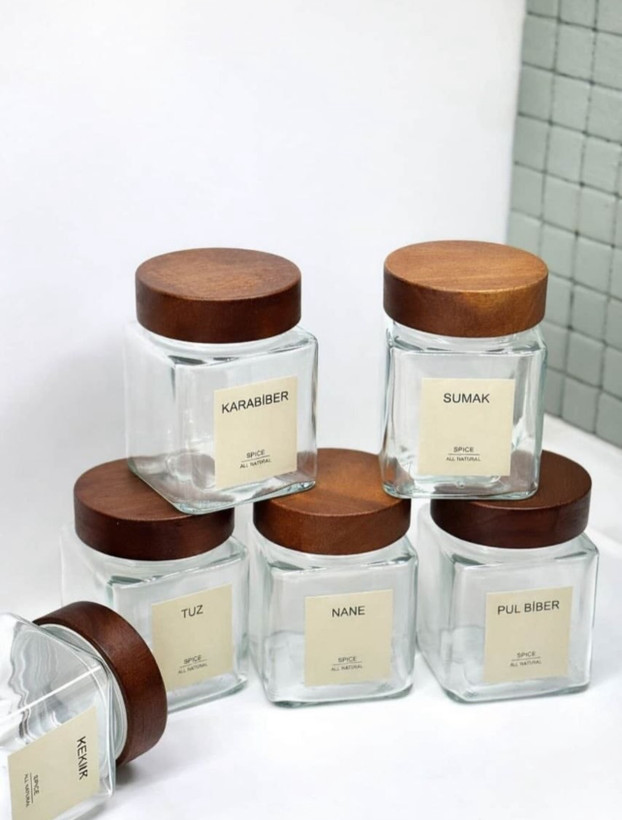 ست جاادویه در چوبی ۶ عددی 300ml برند mien