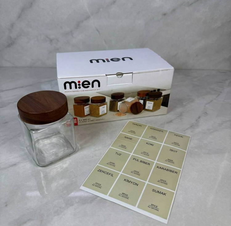 ست جاادویه در چوبی ۶ عددی 300ml برند mien
